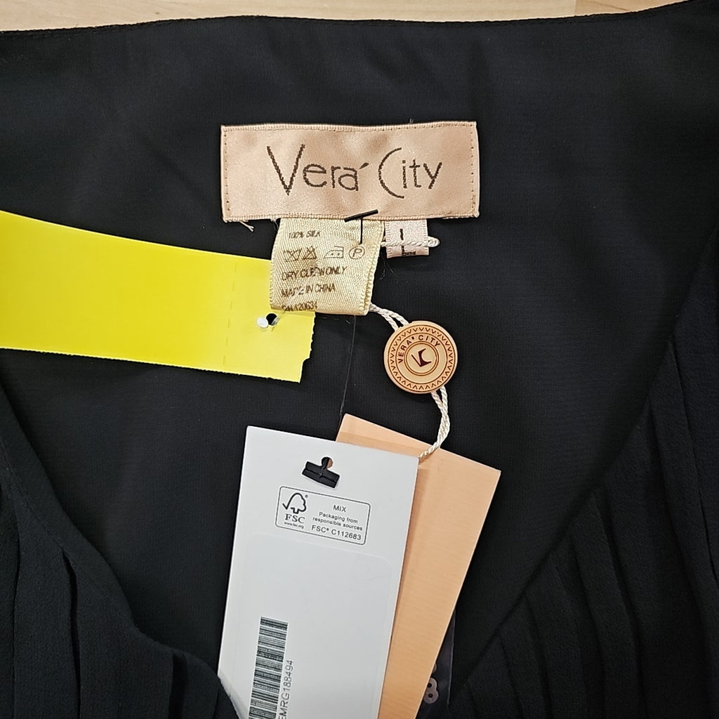 Vera City Size L Black Blouse