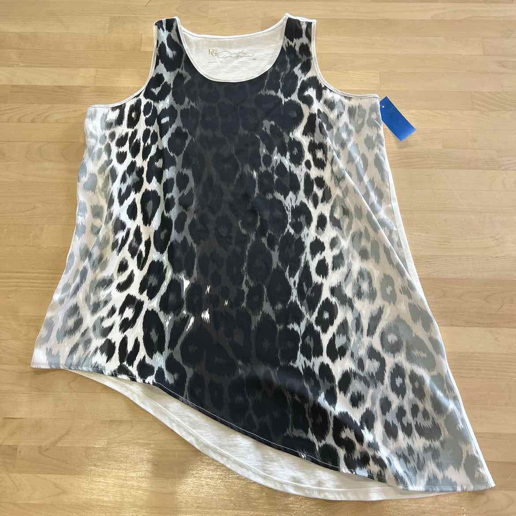 DG2 Size M Black White Preloved Tank
