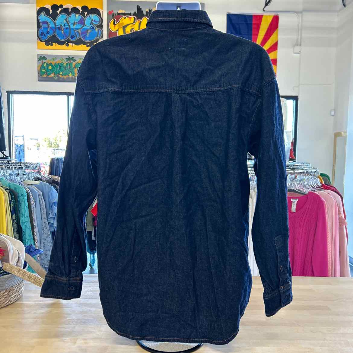 Mode Of One Size M Blue New MENS Long Sleeve Shirt
