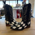 Pistolero Size 9.5 Black White MENS Boots