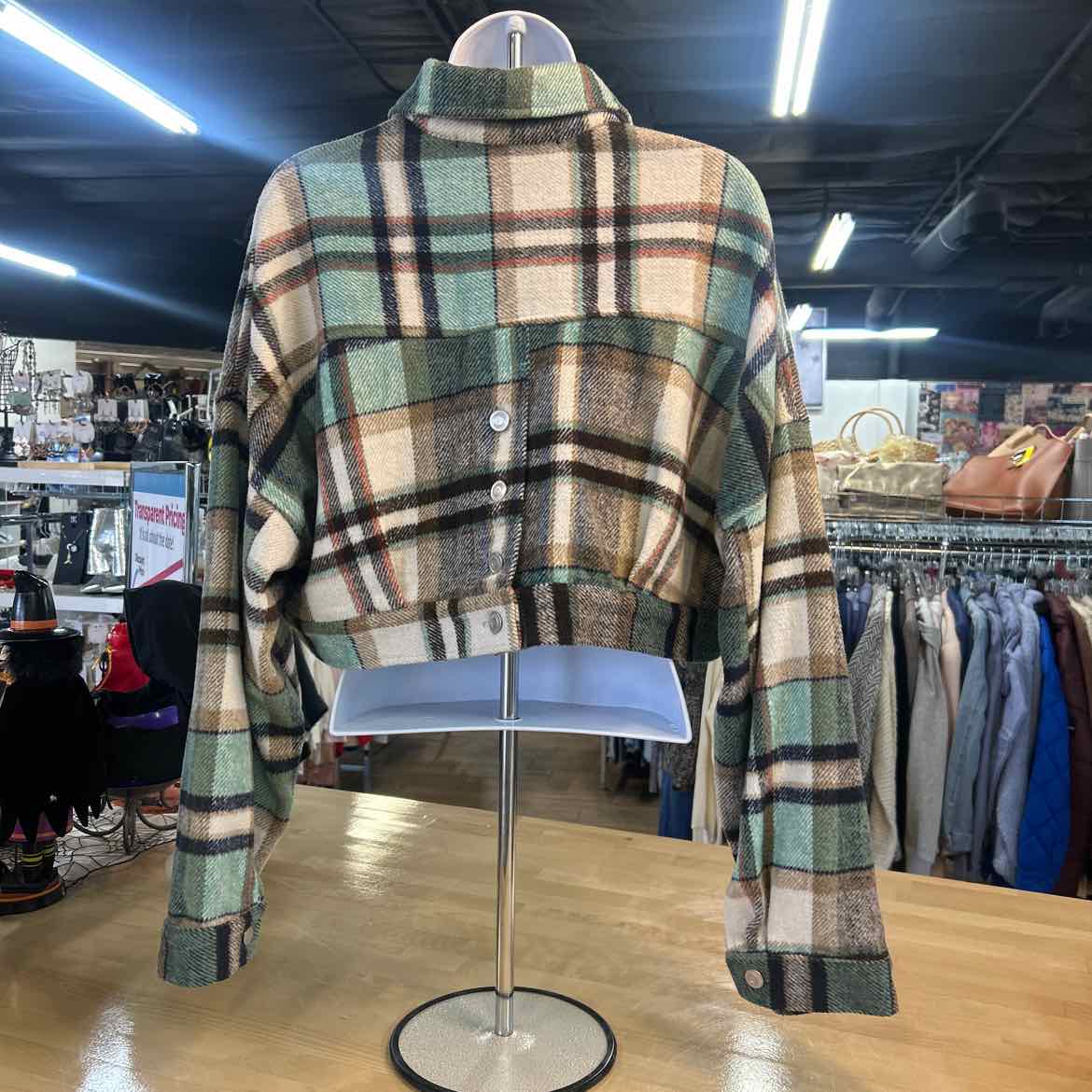 Hyfve Size M Green/Brown Preloved Jacket