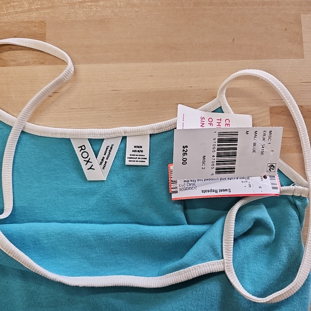 Roxy Juniors' Cotton High-Low Cropped Muscle Tank Top