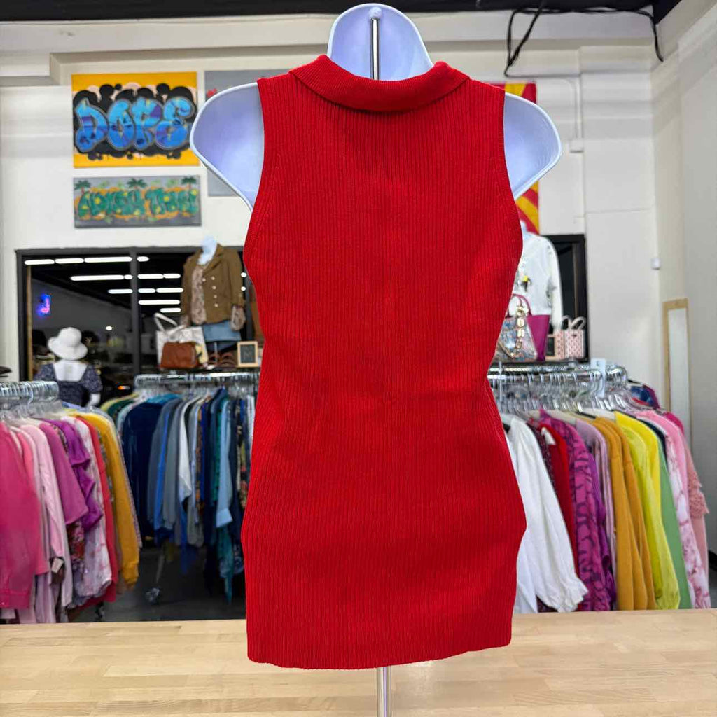 Boston Proper Size S Red Preloved Sleeveless