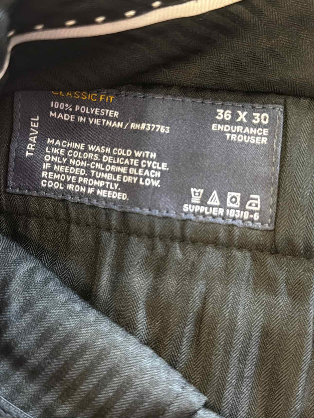 Stafford Size 36x30 Black MENS Pants
