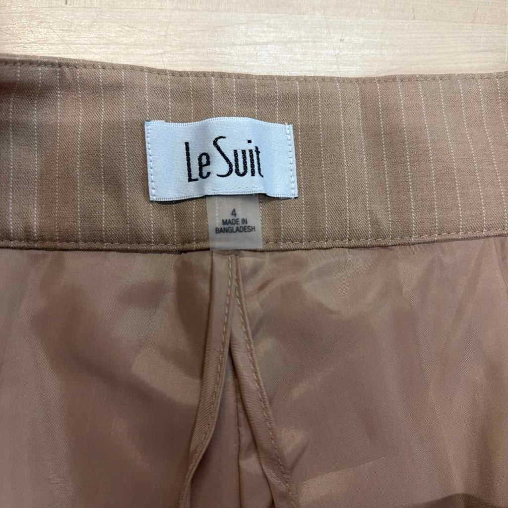 Le Suit Size 4 Tan New 2 pc Dress Set