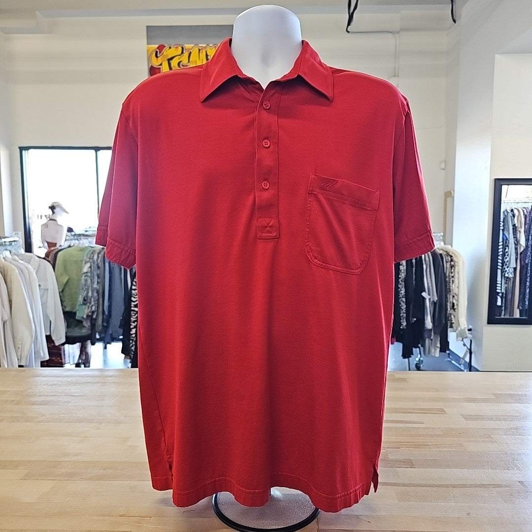 Merola Men's Size M Red MENS Polo