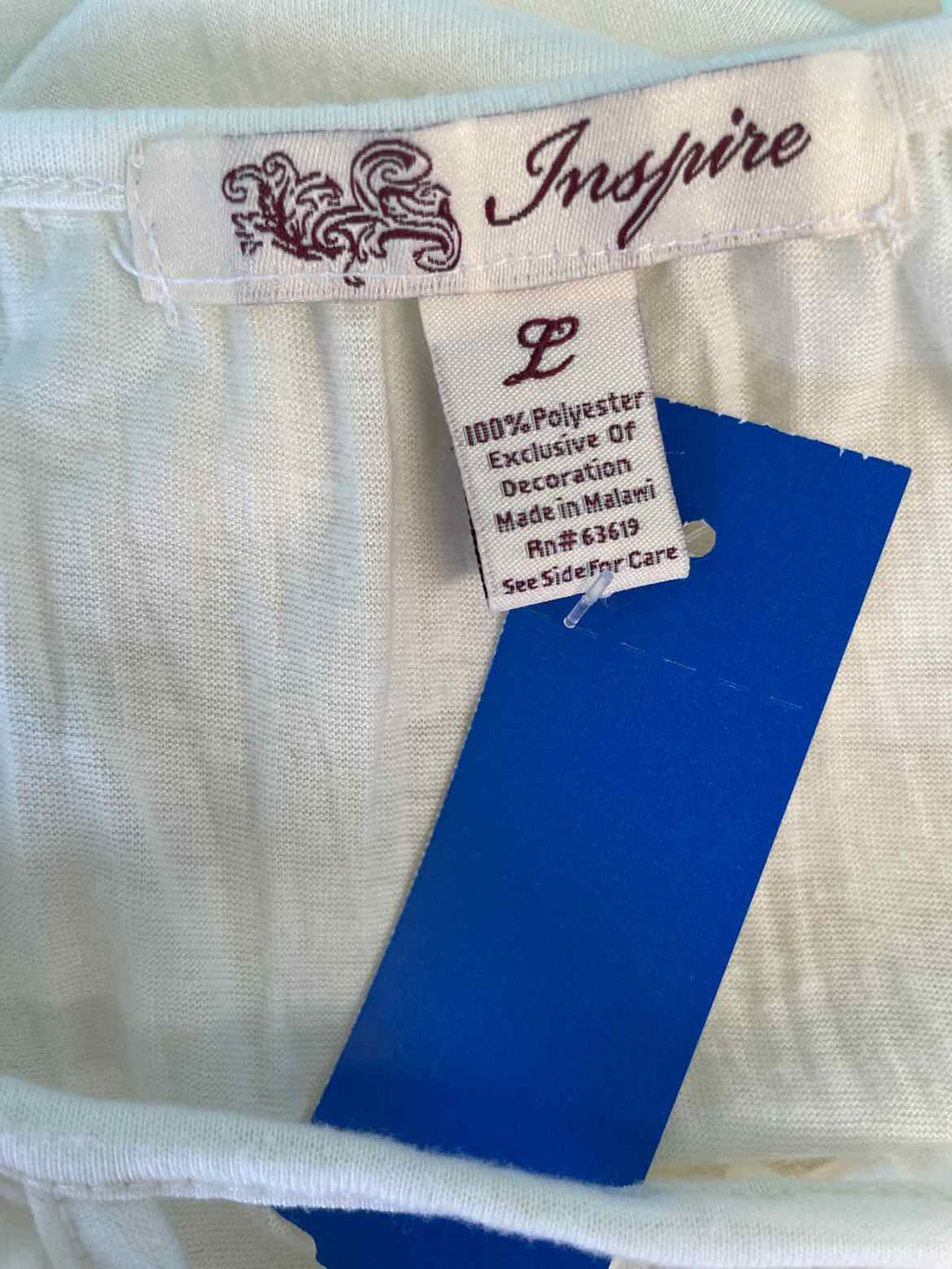 inspire Size L Beige Shirt