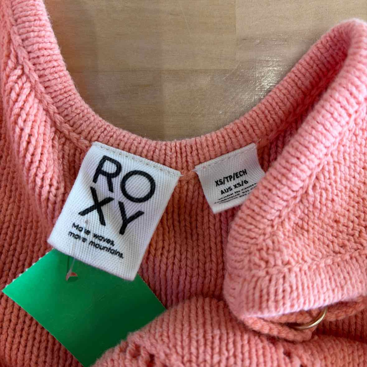 Roxy Size XS Orange Knit Preloved Tank