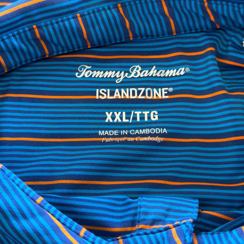 Tommy Bahama Size XXL Blue Preloved MENS Polo
