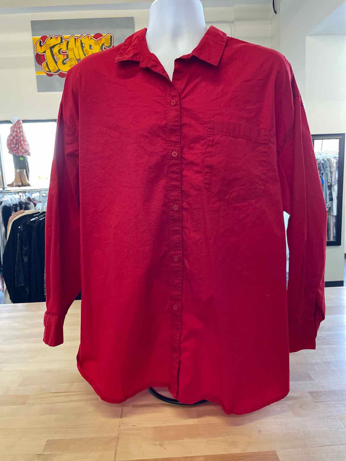 Gap Size XL Red Button Down Shirt