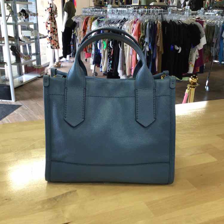 Fossil Blue Leather Totes