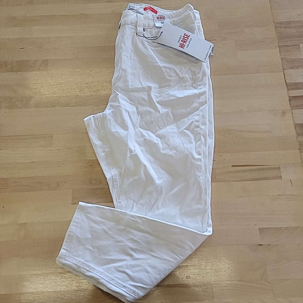Celebrity pink Size 16 White Jeans  Skinny High Rise The Spice NWT