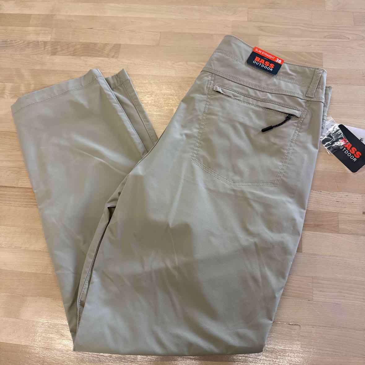 Bass Outdoor Size 36x30  Slim Straight Fit Traveler Casual Trouser Pants