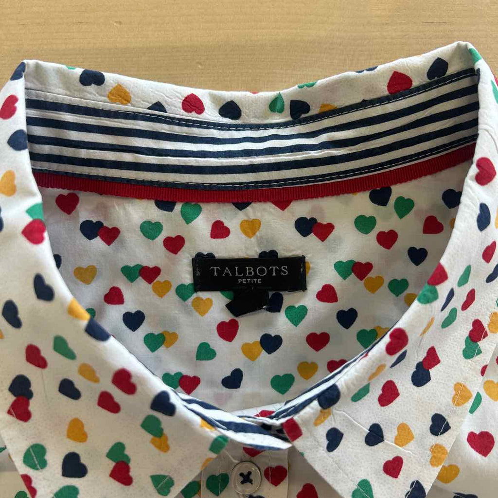 Talbots Size XLP White Preloved Button Down LS