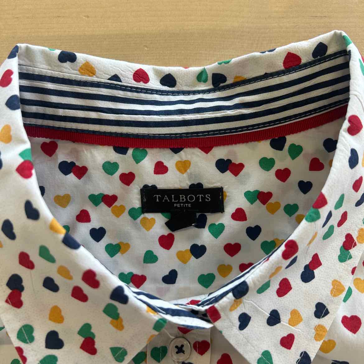 Talbots Size XLP White Preloved Button Down LS