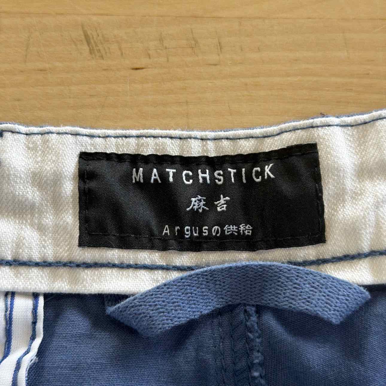 Matchstick Size 34x30 Blue MENS Pants