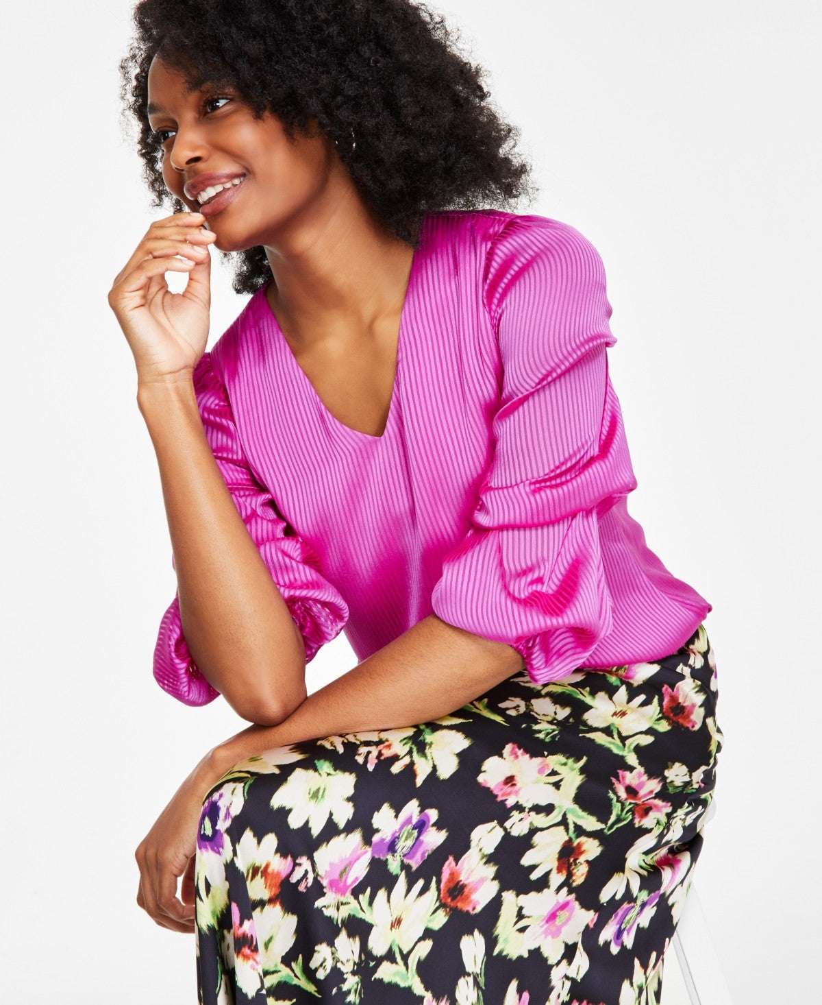 Vince Camuto Size XS Pink New Blouse SS