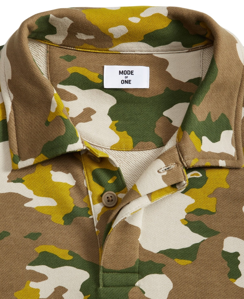 Mode of One Men's Relaxed-Fit French Terry Polo