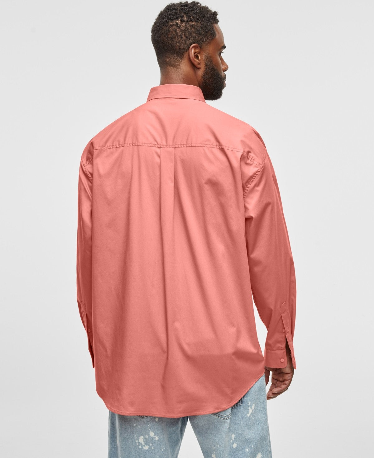 Mode of One Men's Long-Sleeve Button-Front Utility Shirt