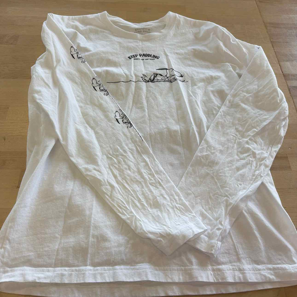 Peanuts Size M White Preloved Longsleeve