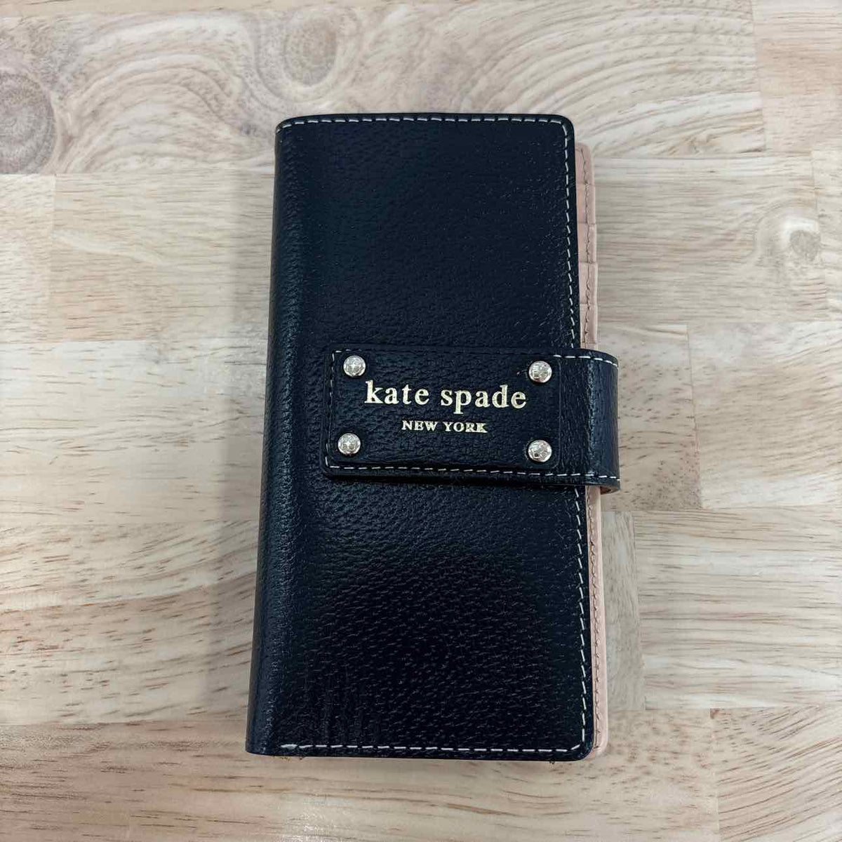 Kate Spade Black Leather Preloved Handbag