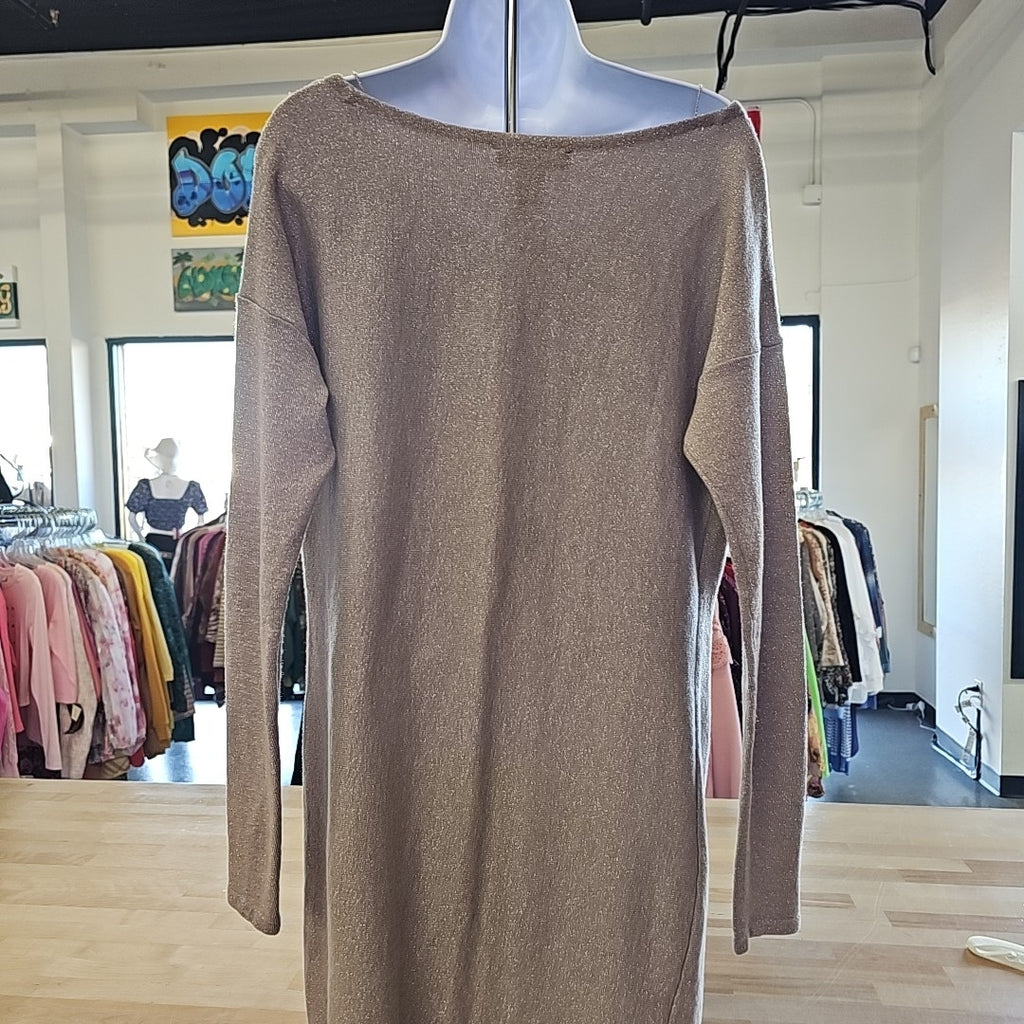 White House Black Market Size S Gold Preloved Tunic