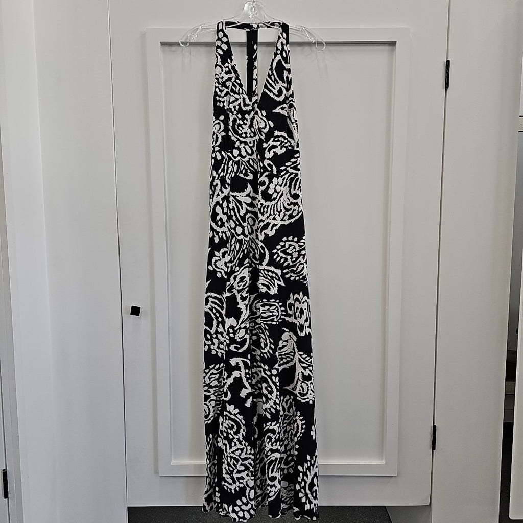Vince Camuto Size L Black/White Dress