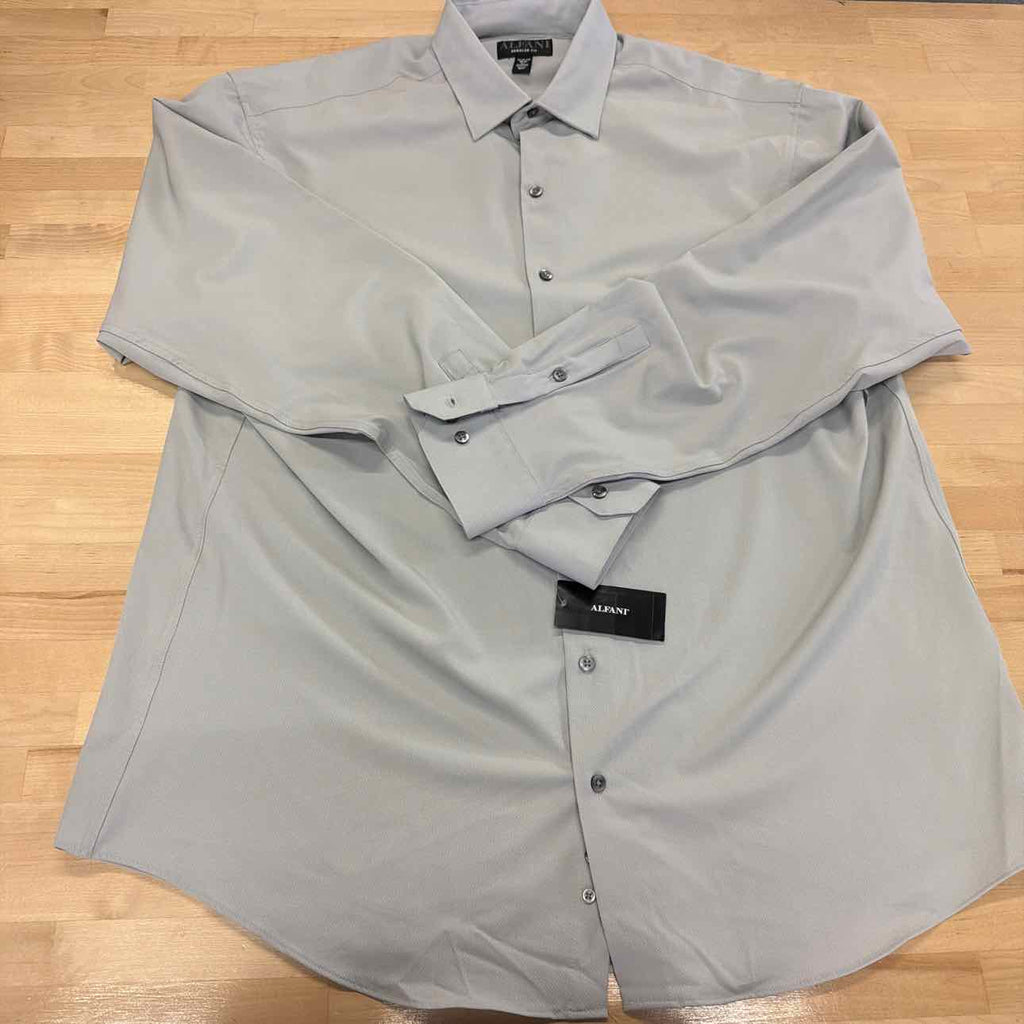 Alfani Mens Travel Ready Button Down Dress Shirt