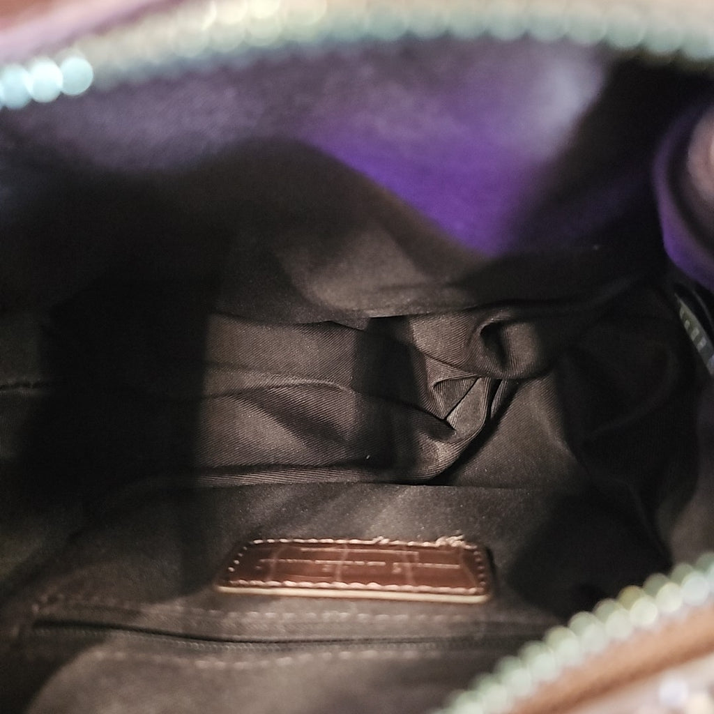 Like Dreams Plum Square Leather New Handbag