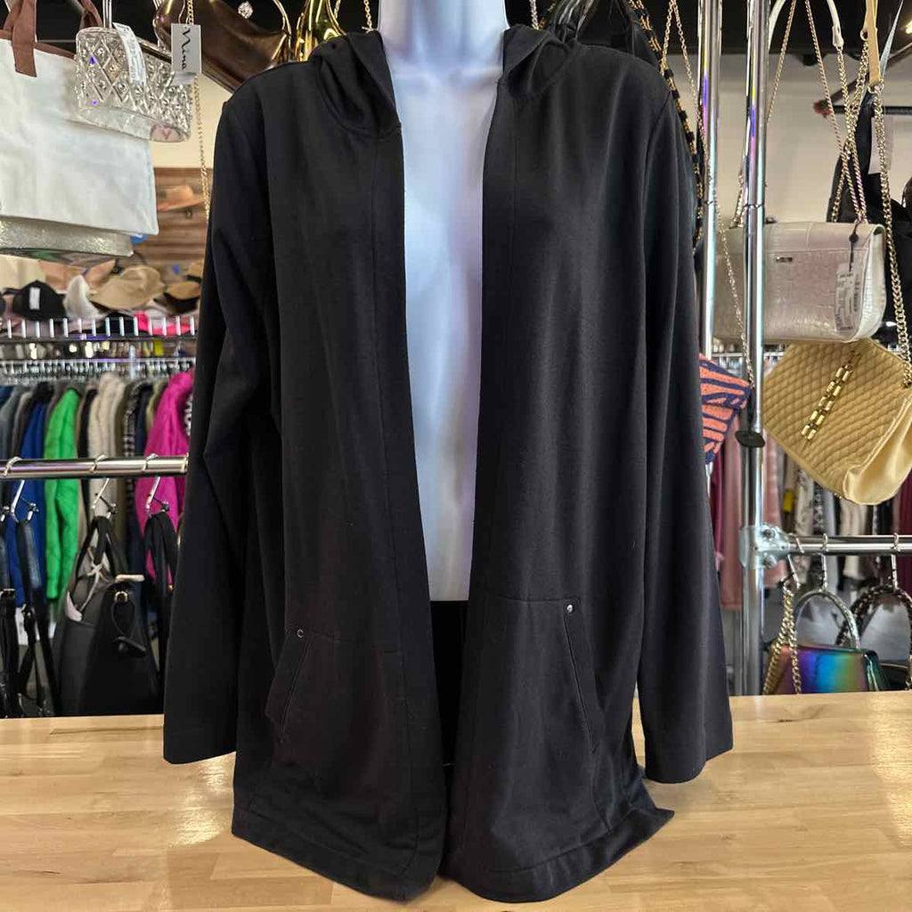 Dana Buchman Size M Black Duster