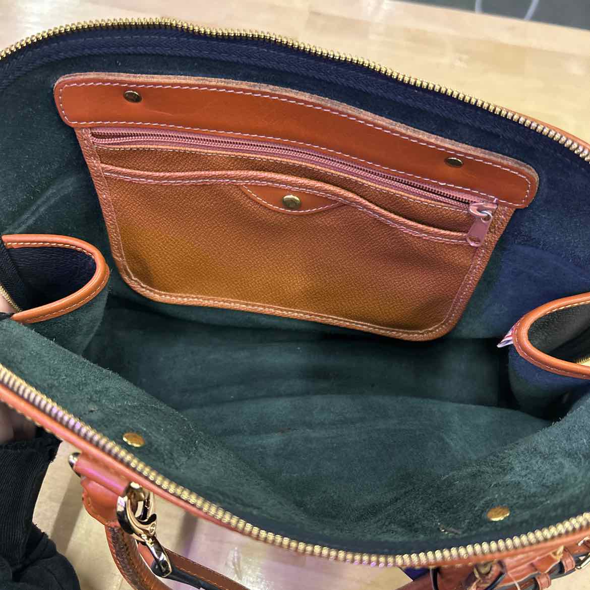 Dooney & Bourke Black/Tan Handbag