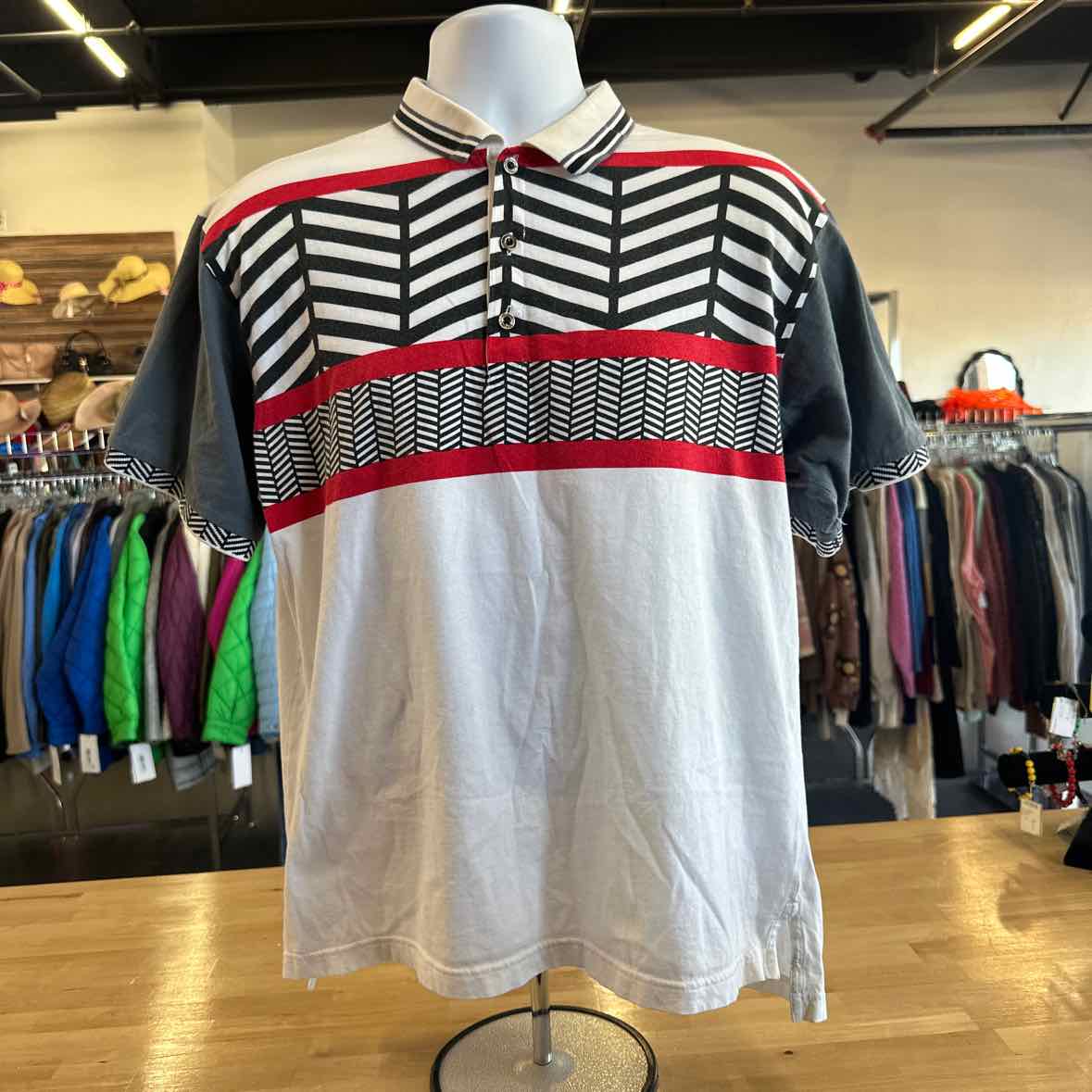 Wilson Size L White MENS Polo