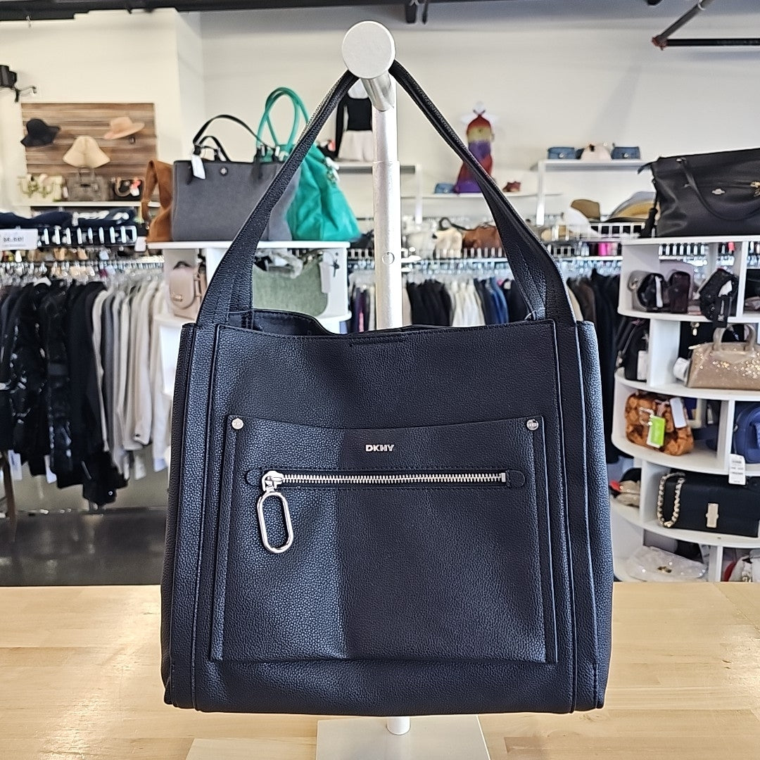 Dkny Nala Medium Hobo - Black/silver