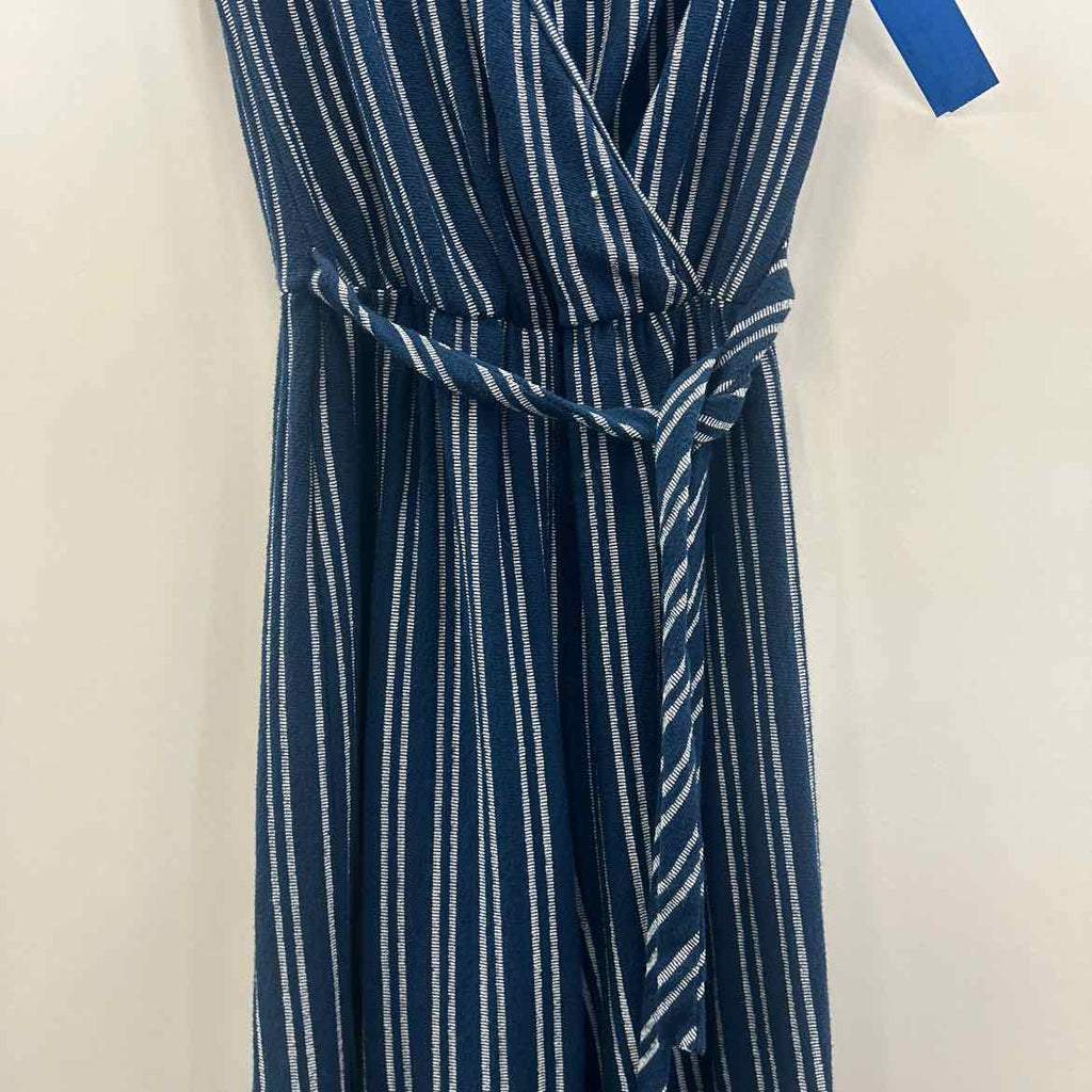 Caution to the wind Size S Navy/White Preloved Jumper
