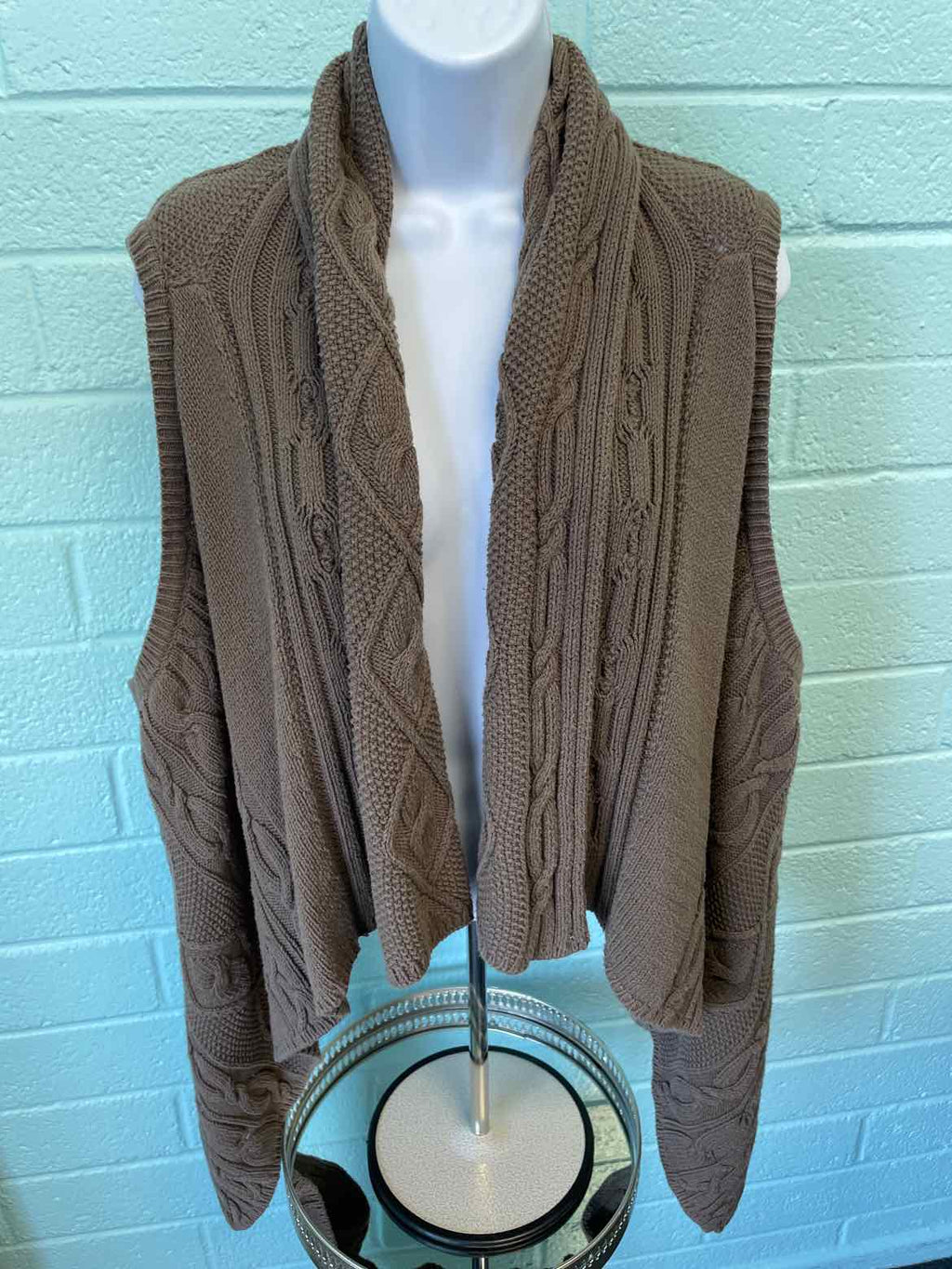 J Jill Size XL Brown Vest