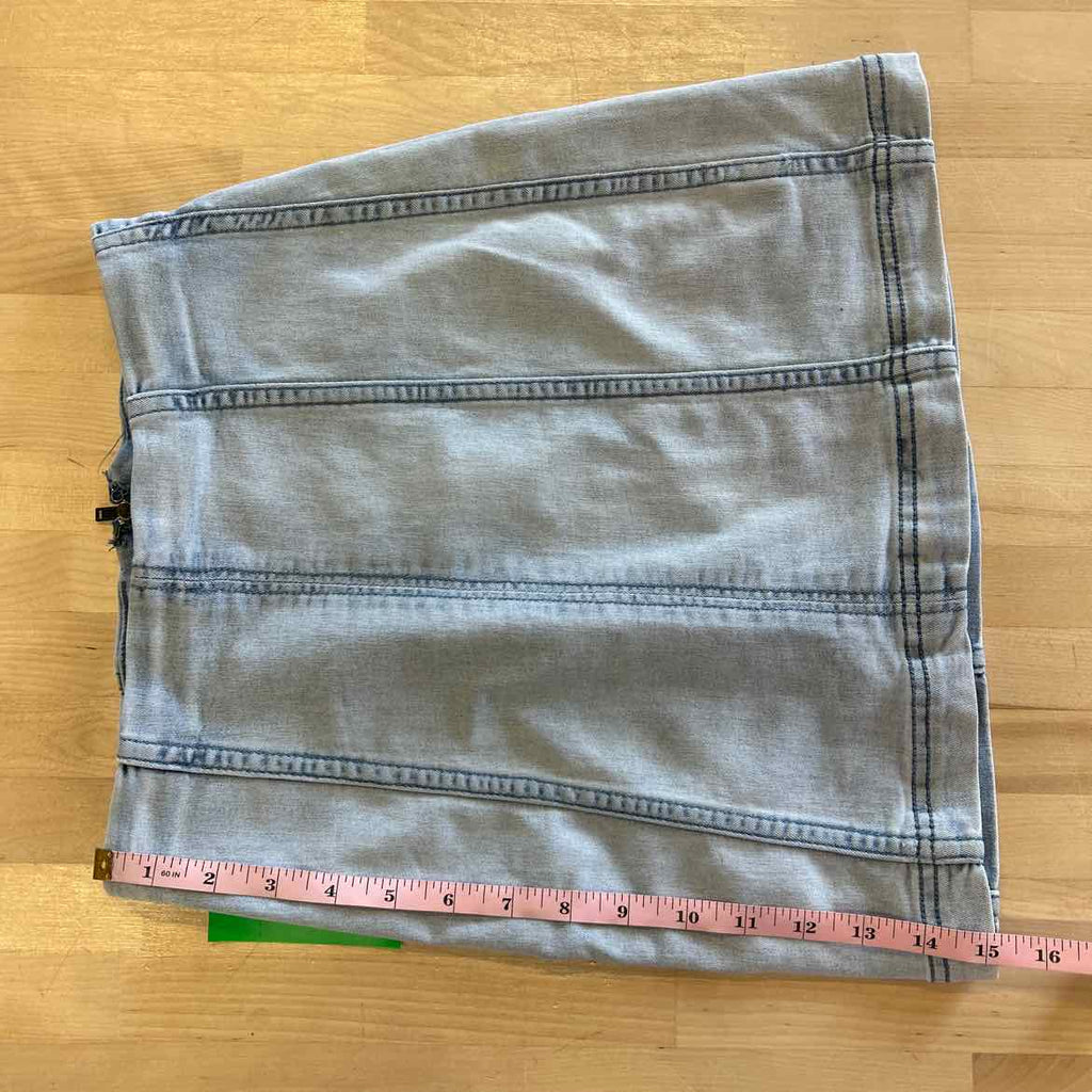 Free People Size 2 Blue Denim Preloved Skirt