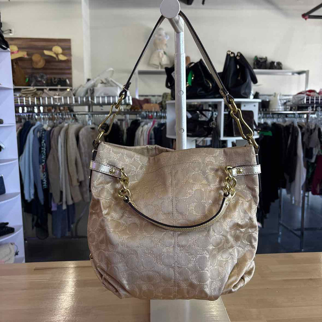 Coach Gold Preloved Handbag