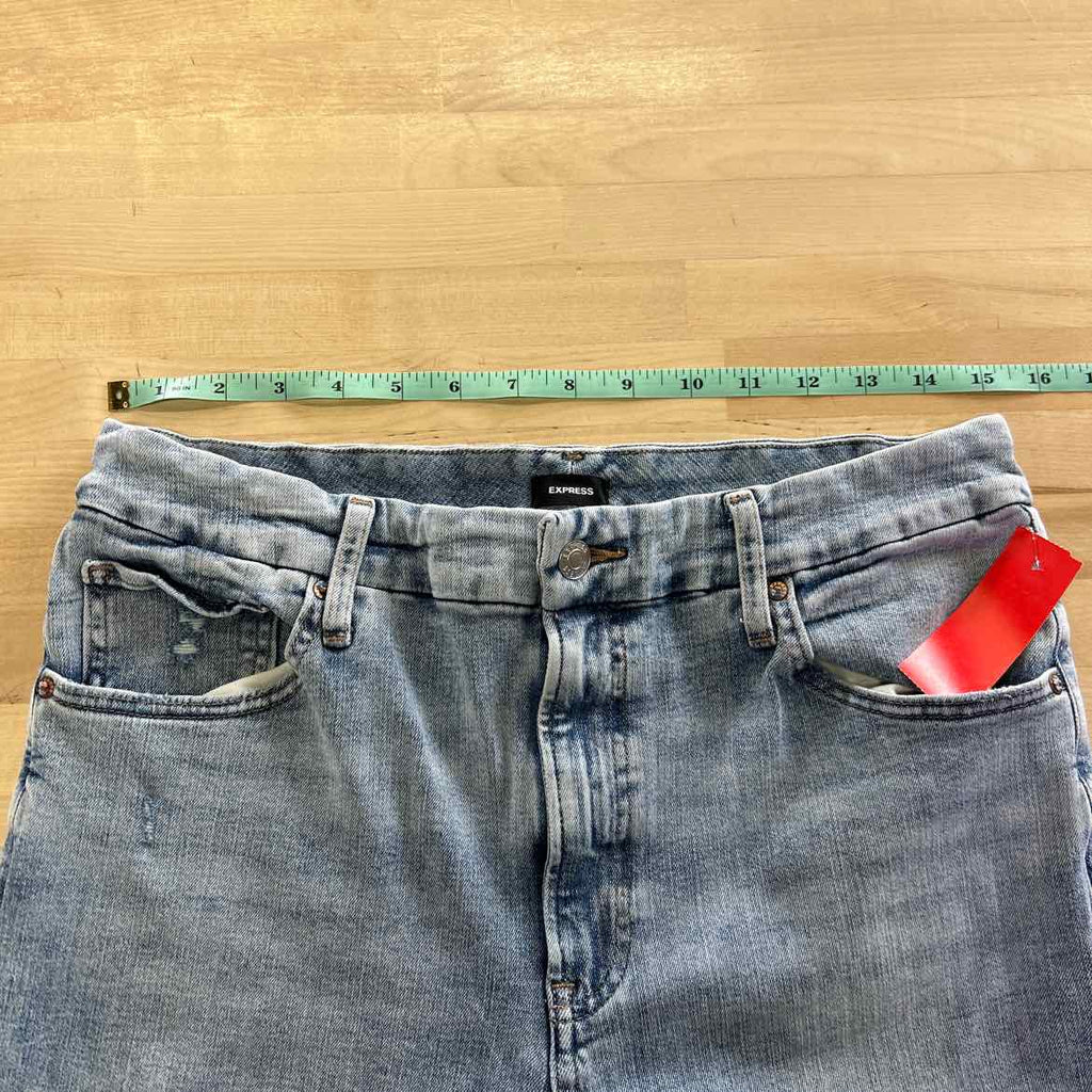 Express Size L Blue Denim Preloved Jeans