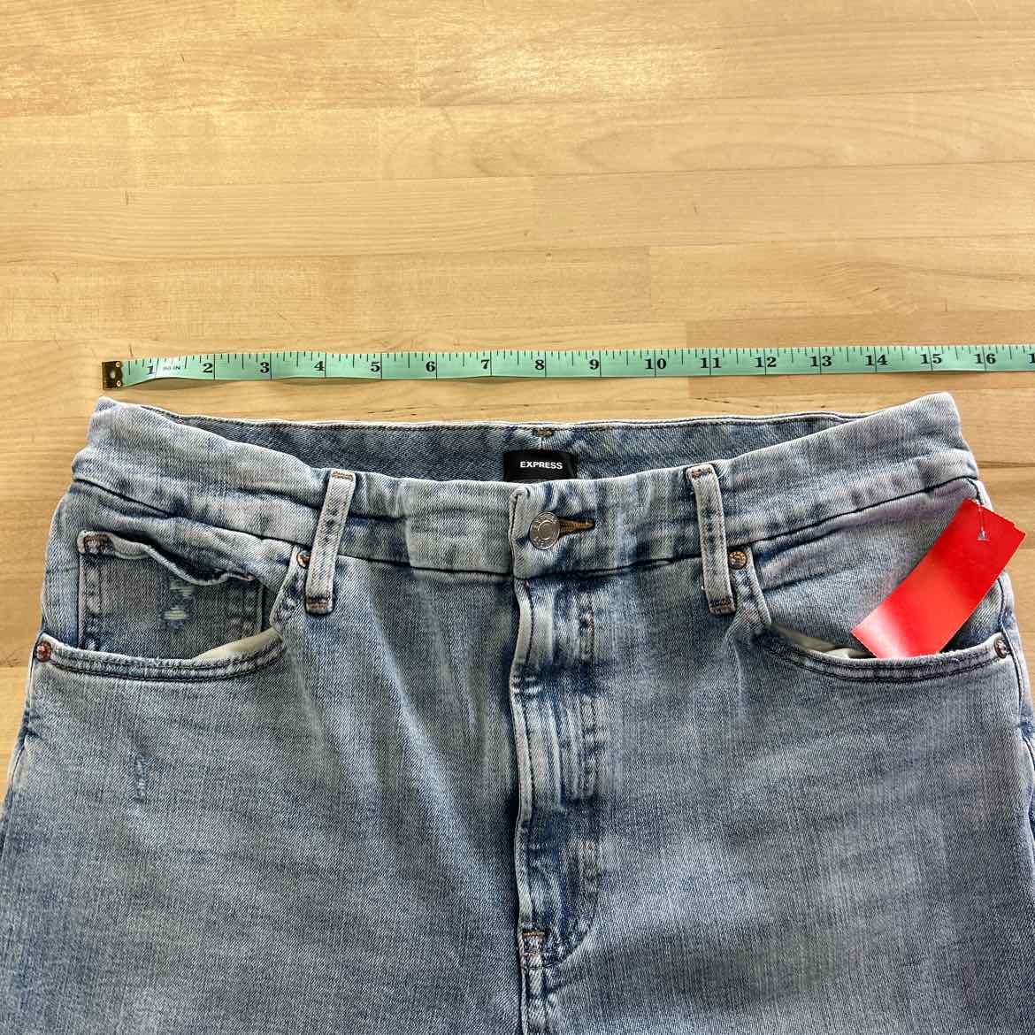 Express Size L Blue Denim Preloved Jeans