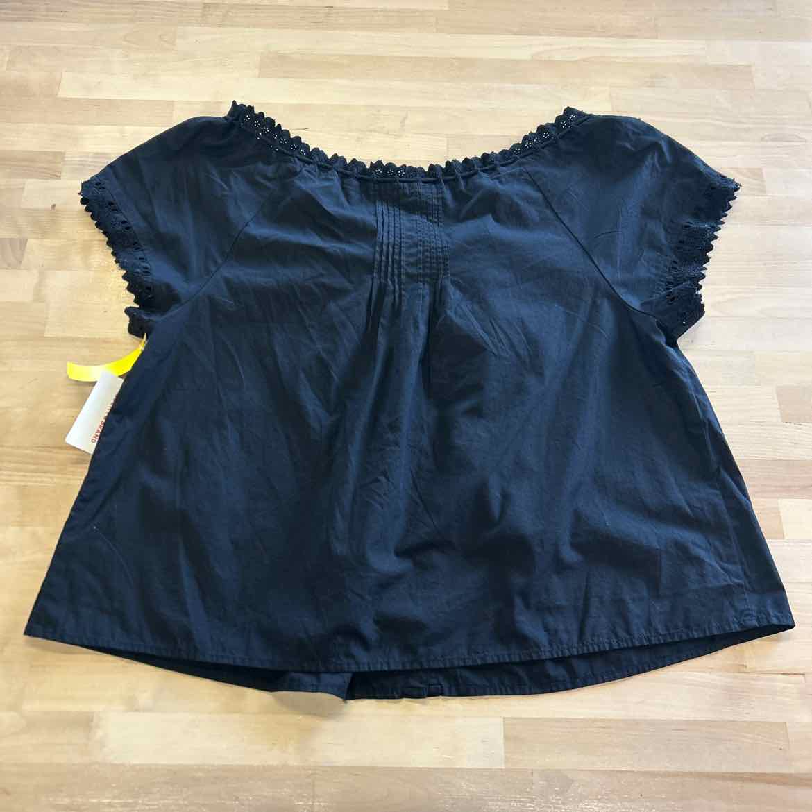 Lucky Brand Size L Black Blouse