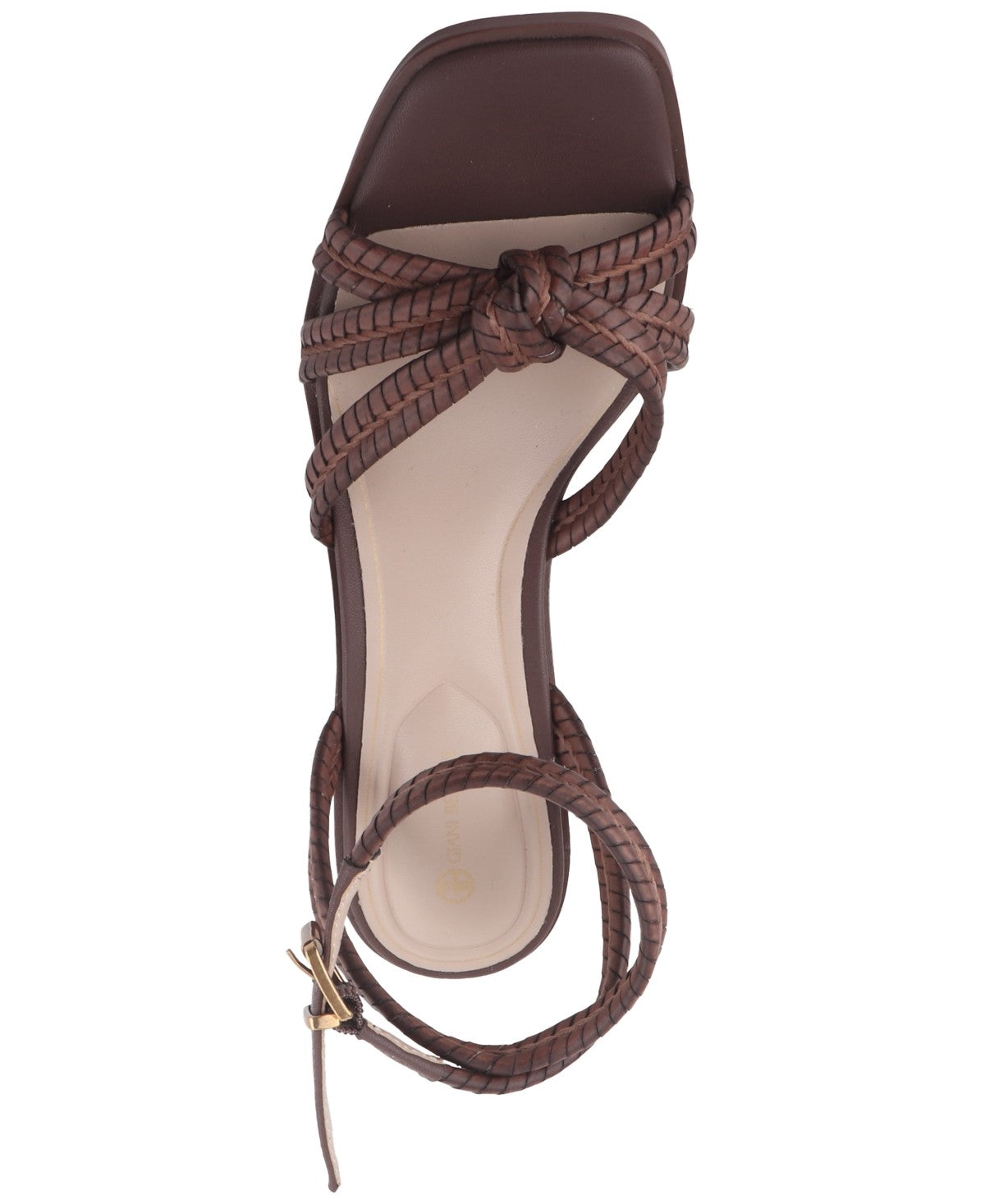 Giani Bernini Size 9 Renaee Block Heel Woven Strappy Dress Sandals