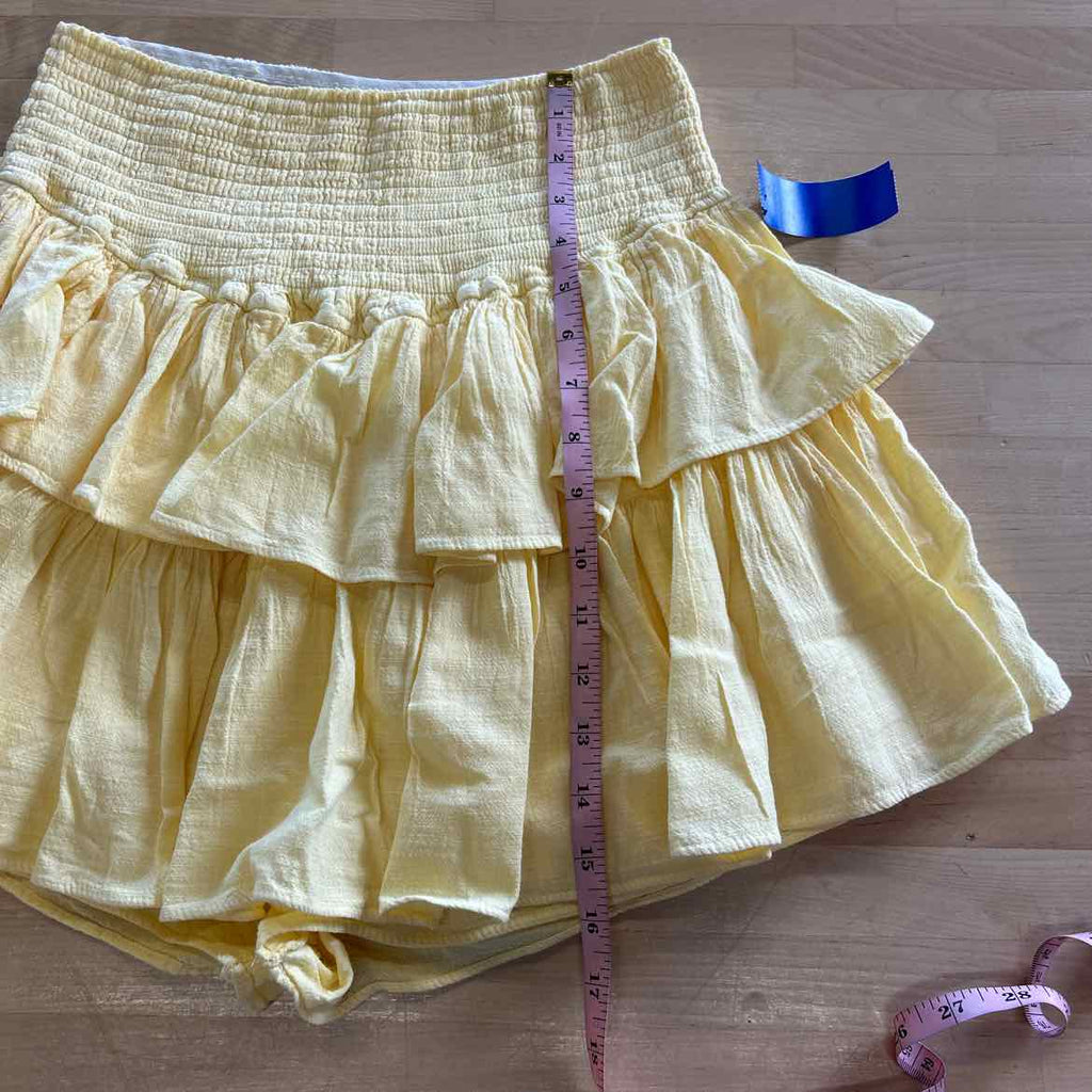 Blanco Women Size XXL Yellow Cotton Preloved Skorts
