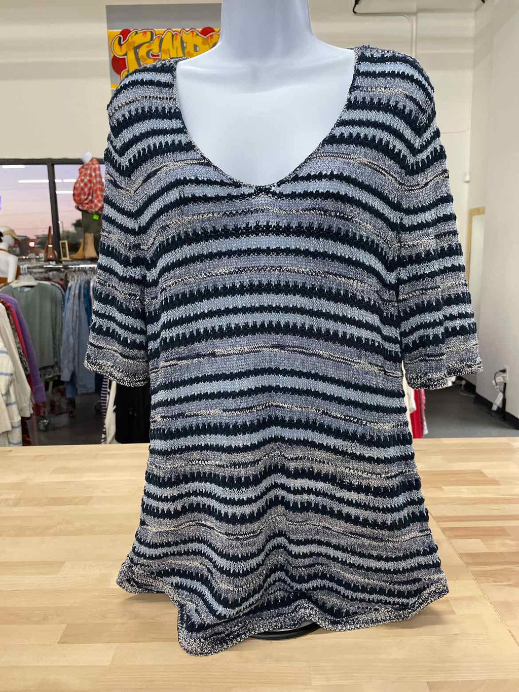 Chico's Size M Blue Sweater