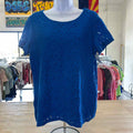 Marc New York Size L Blue Preloved Blouse SS
