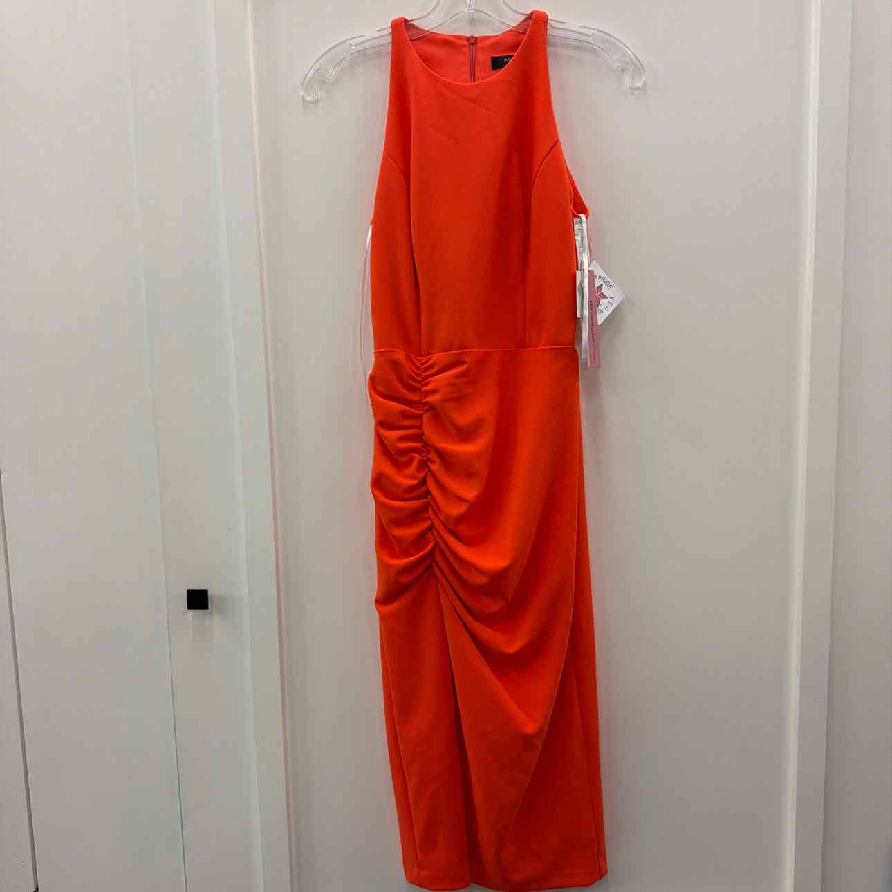 Aqua Betsy & Adam Size 2 Orange Halter Cut-Out Cocktail and Party Dress NWT