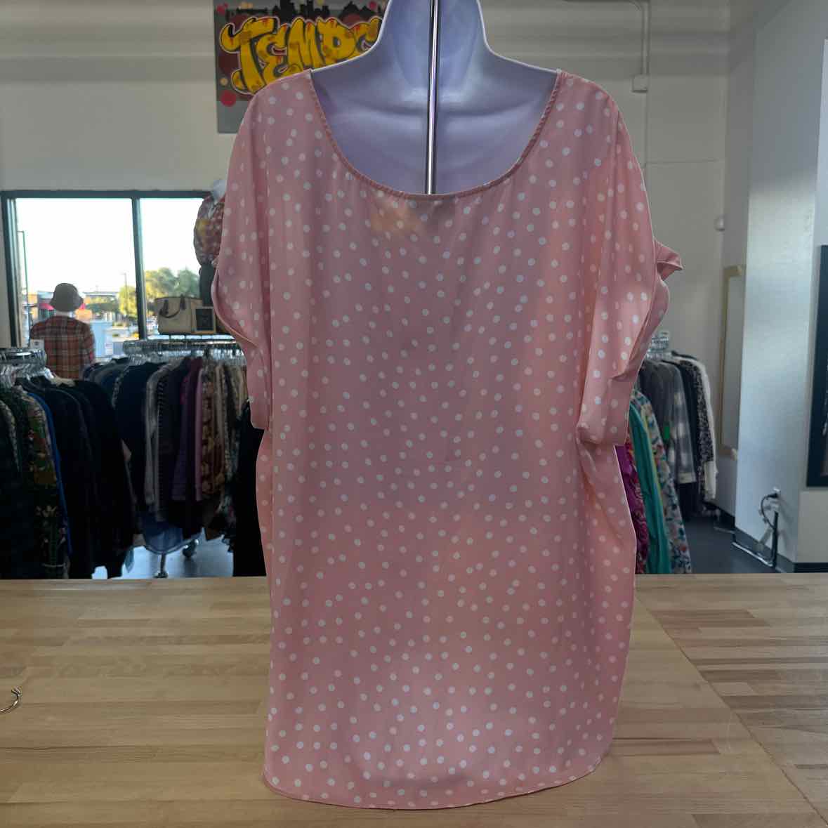 Bold Elements Size 3X Pink Blouse