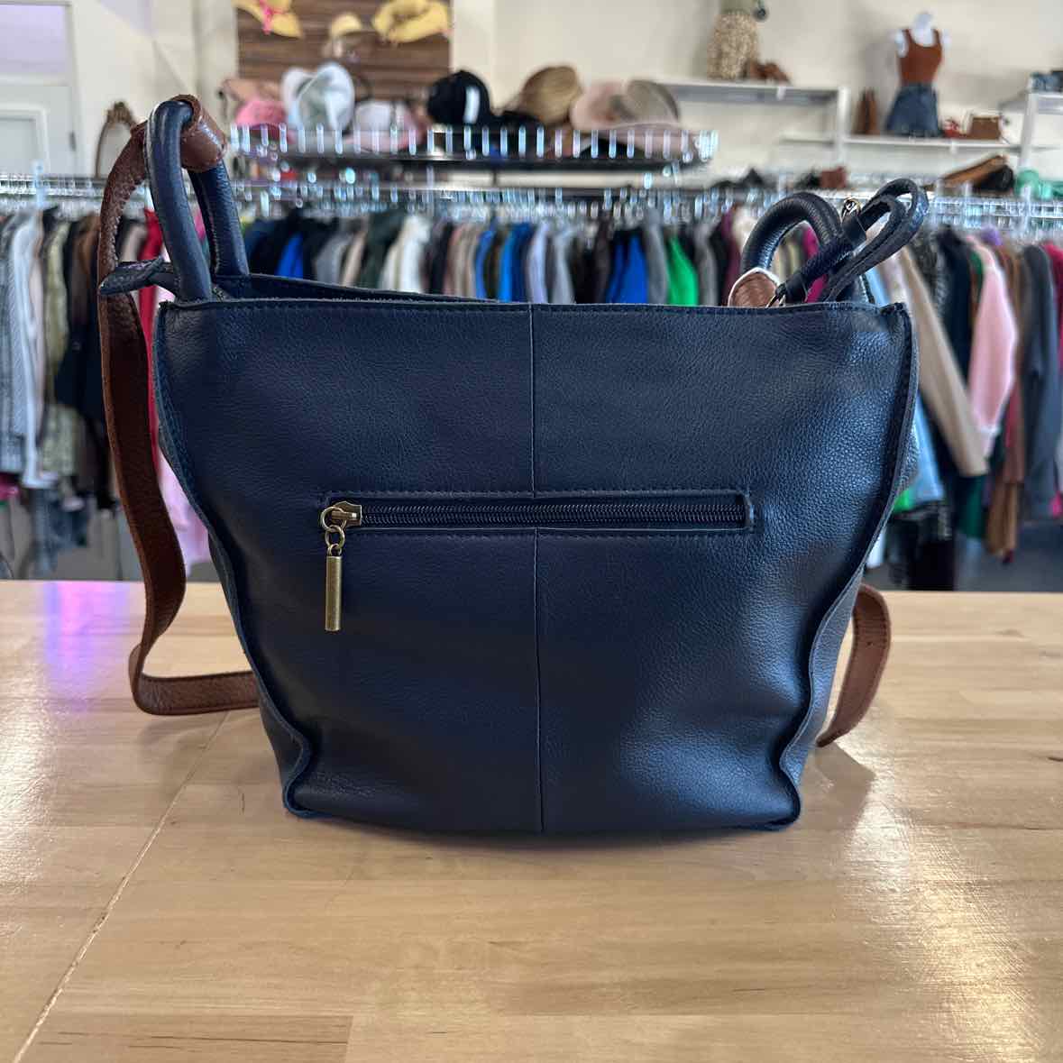 The Sak Blue satchel Handbag