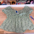 Derek Heart Size XL Green New Blouse SS