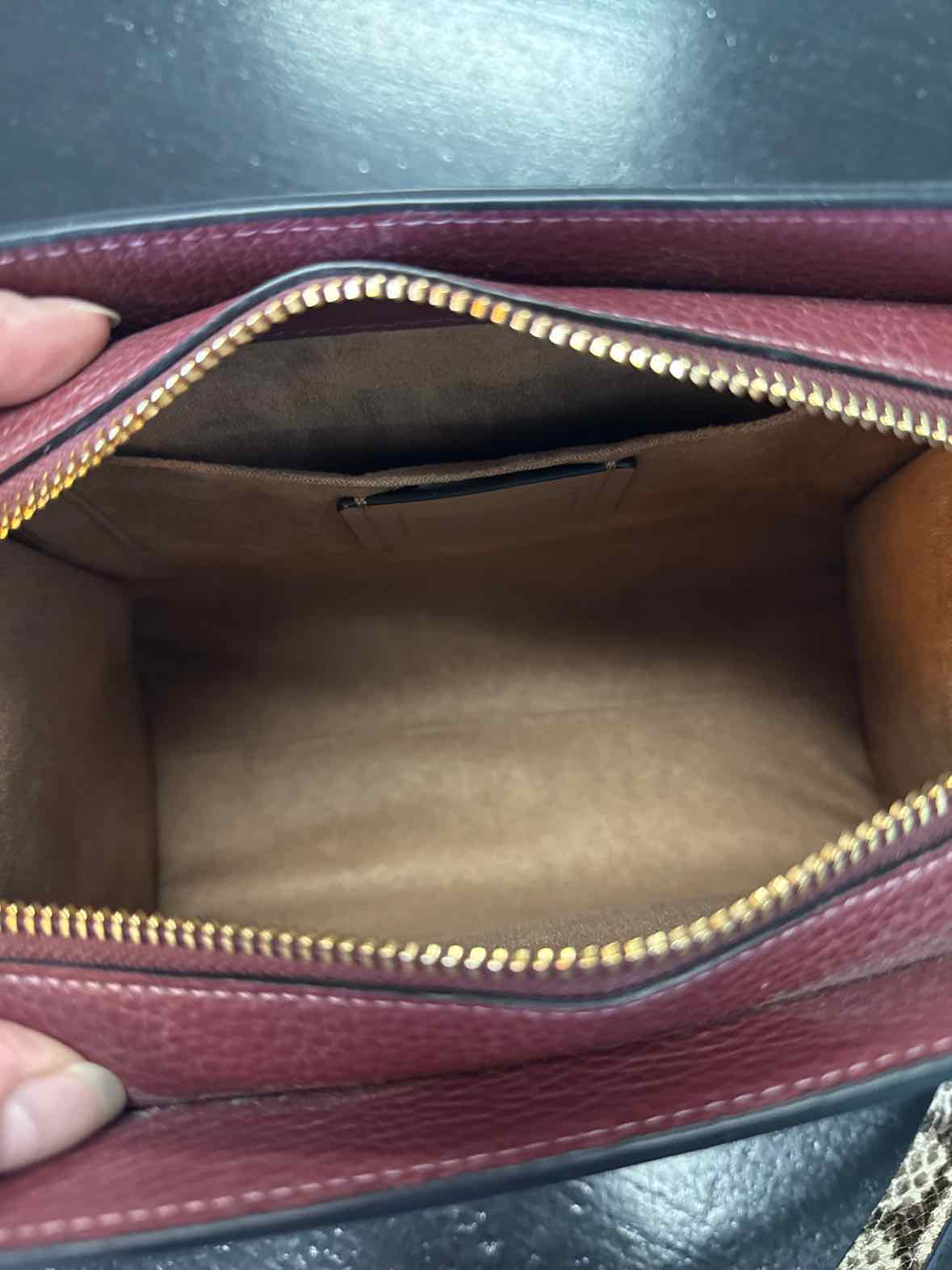 Coach Black tan brown red crossbody Purse