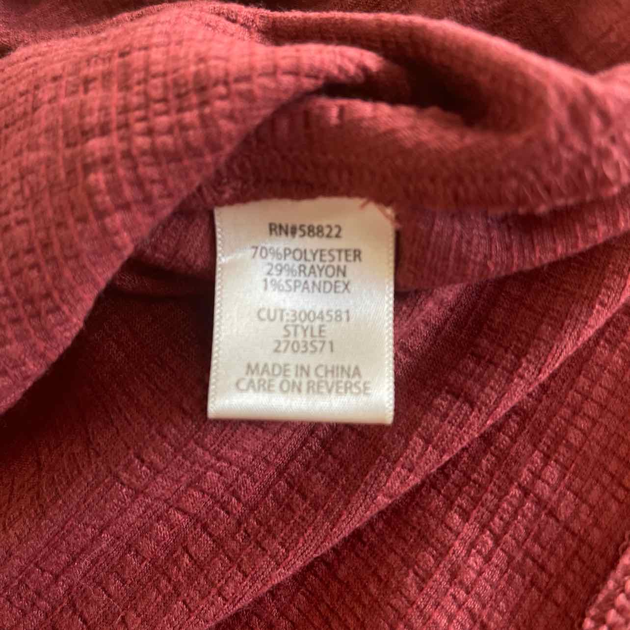 Max Studio Size S Rust Preloved Sleeveless